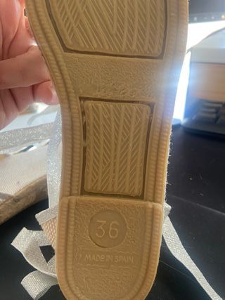 Alpargatas Fallera Plata,nuevas sin utilizar