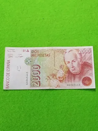 Billete 2000 Pesetas España 1992.