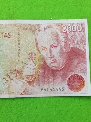 Billete 2000 Pesetas España 1992.