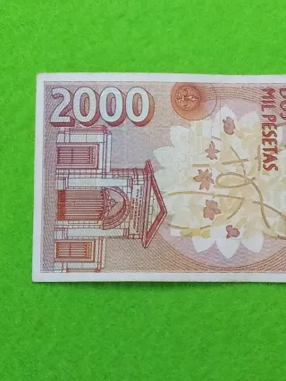 Billete 2000 Pesetas España 1992.