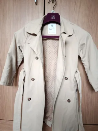 Abrigo trench niña La Redoute 7-8 años