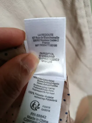 Abrigo trench niña La Redoute 7-8 años