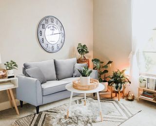 Divano a 2 posti in Velluto Moderno Color Tortora