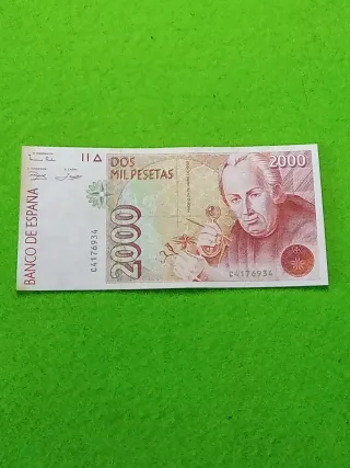 Billete 2000 Pesetas España 1992