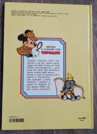 Raro Disney Lillo 1986 + Bilancio Mondadori 1985
