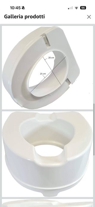 Alza water WC tondi nuovo imballato