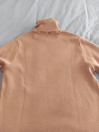 Jersey ZARA cuello alto beige