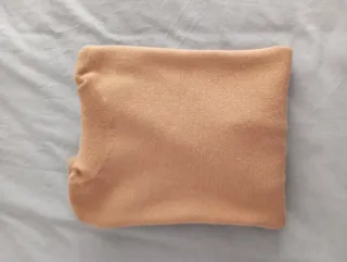 Jersey ZARA cuello alto beige