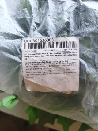 Hojas artificiales decorativas