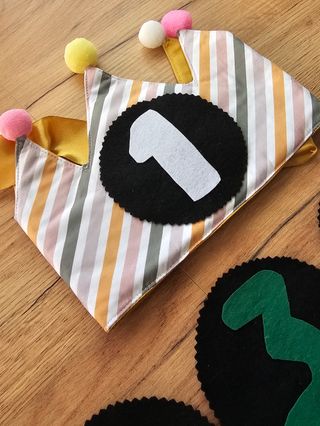 Corona cumpleaños niño reutilizable