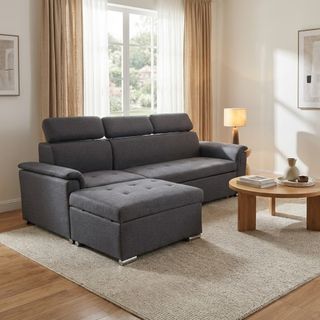 Divano Letto Moderno Trasformabile con Penisola