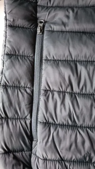 Chaqueta acolchada verde oscuro