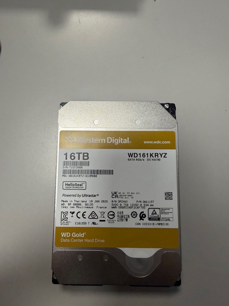 Disco Duro Western Digital WD Gold 16TB