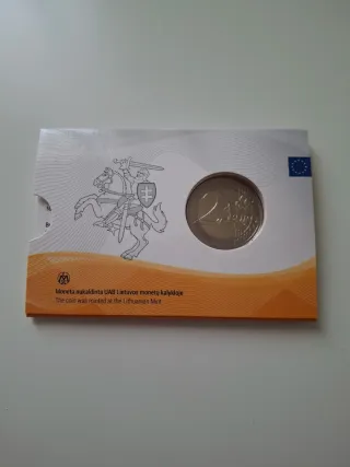 2 Euro Coincard Lituania 2018 Stati Baltici BU