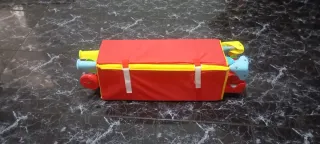 Parque cuna viaje PARCHIS ruedas funda + colchón