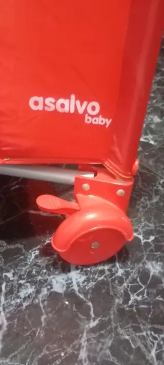 Parque cuna viaje PARCHIS ruedas funda + colchón