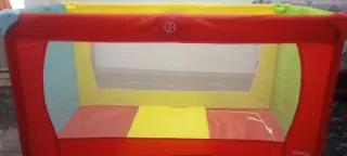 Parque cuna viaje PARCHIS ruedas funda + colchón