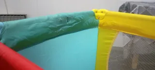 Parque cuna viaje PARCHIS ruedas funda + colchón