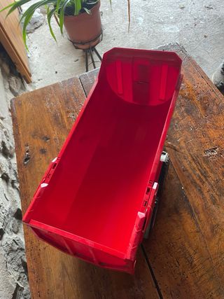 Remolque volquete Bruder rojo