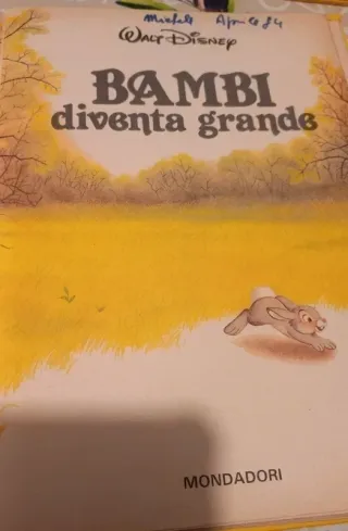 Disney Bambi Diventa Grande 1981 Mondadori