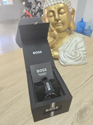 Reloj Hugo Boss Cronógrafo Negro y plateado
