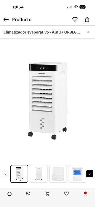 Climatizador Evaporativo Orbegozo AIR 37