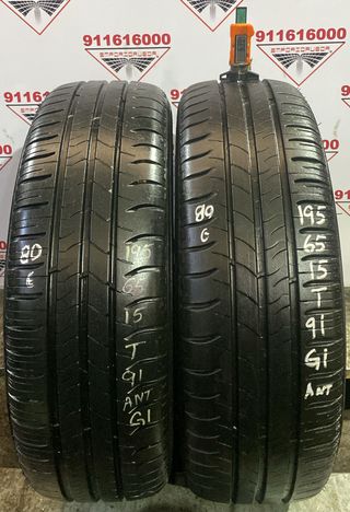 -195 65 15 T MICHELIN RUEDA AL 90% VIDA UTIL