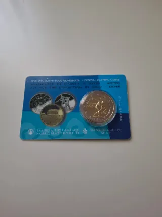 5x 2 Euro Grecia Coincard BU