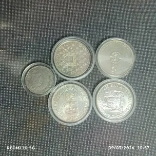 5 Monete Portogallo Collezione Euro 2004