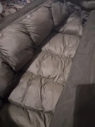 Chaqueta impermeable hombre verde oliva