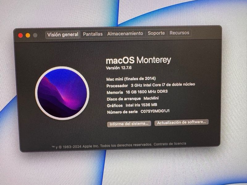 Mac Mini i7 3GHz 16GB RAM 1TB SSD afbeelding 7