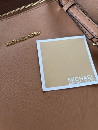 Borsa Michael Kors Pelle Beige Grande