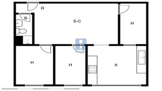 Piso en venta en Les Planes en Hospitalet de Llobregat, L´