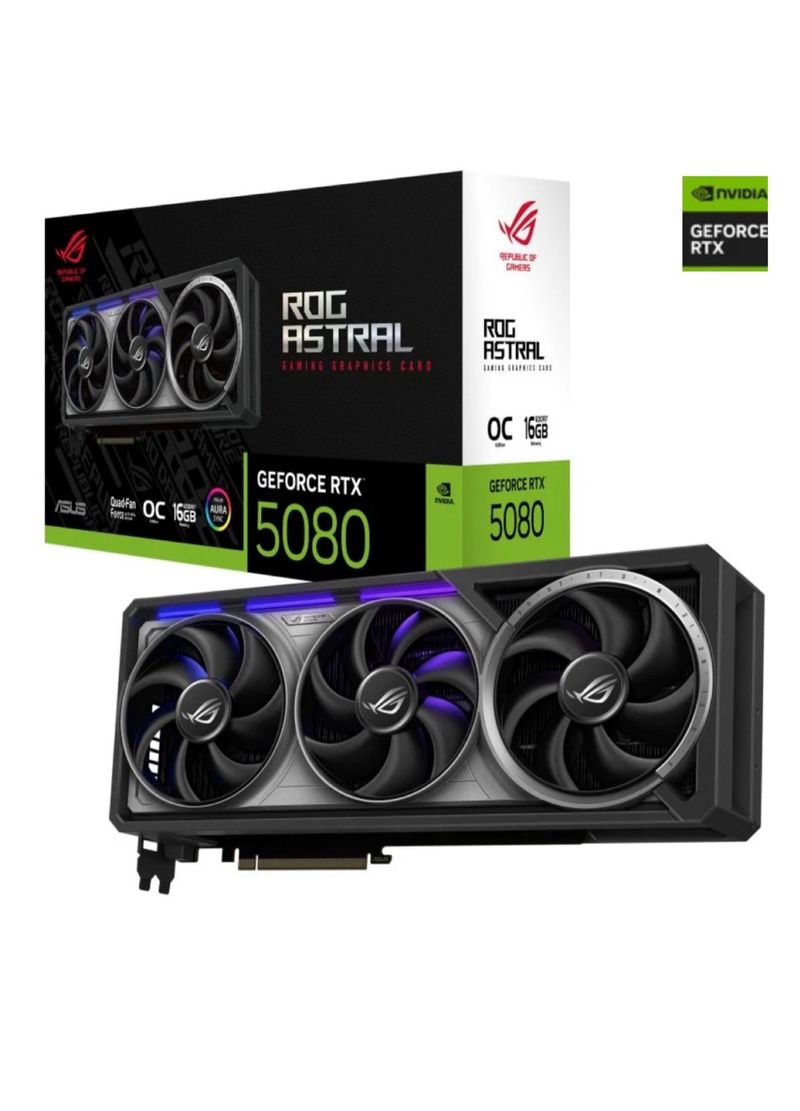Tarjeta Gráfica ASUS ROG Astral RTX 5080 OC 16GB