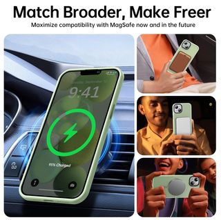 Cover magnetica iPhone 14 Plus in silicone ultra sottile