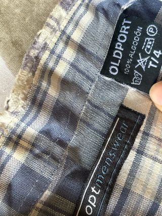 Camisa cuadros manga corta