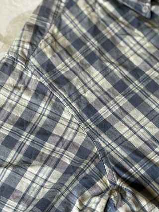 Camisa cuadros manga corta