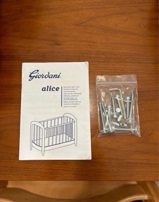 Cuna madera Alice + colchón y protector