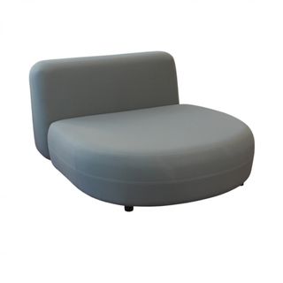 Divano Lounge Modulare Stile Moderno Tessuto Grey