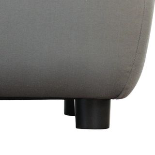 Divano Lounge Modulare Stile Moderno Tessuto Grey