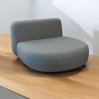 Divano Lounge Modulare Stile Moderno Tessuto Grey