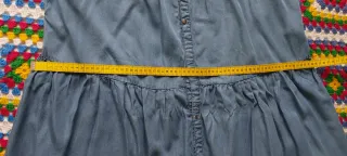 Abito donna estivo lungo in denim