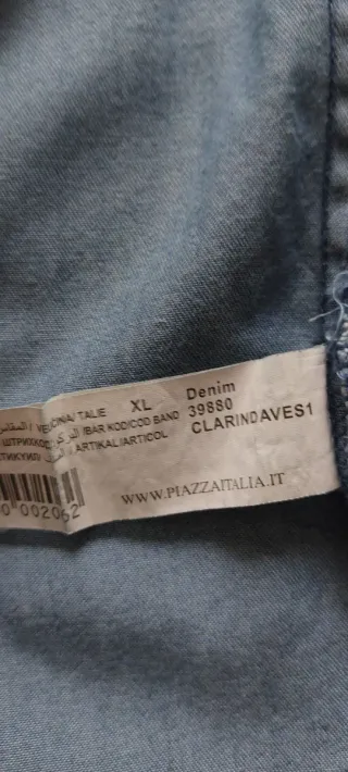 Abito donna estivo lungo in denim