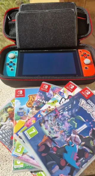 Nintendo Switch + 5 Juegos