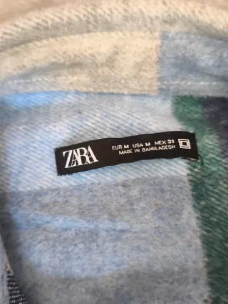 Abrigo ZARA cuadros Paño