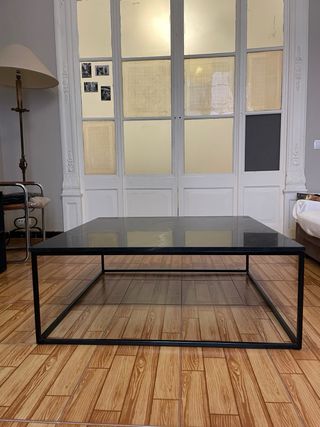 Mesa de centro mármol negro Maisons du Monde