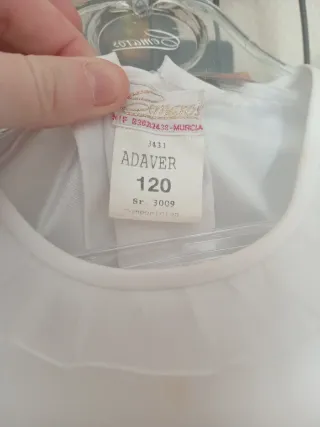 Vestido de comunión niña blanco