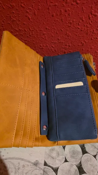 Monedero Tous 19x10 cm Amarillo y Azul Replica