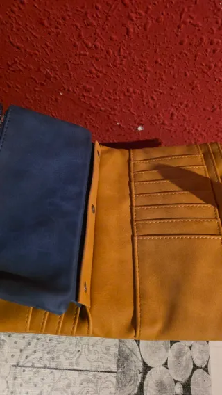 Monedero Tous 19x10 cm Amarillo y Azul Replica