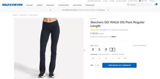 Skechers go walk calças para mulher Tam XS (326)